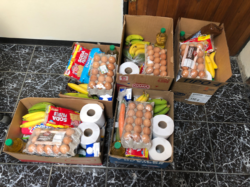 These boxes went out to people in need in our area