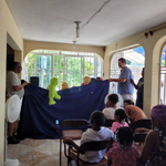 Puppet show in Haiti